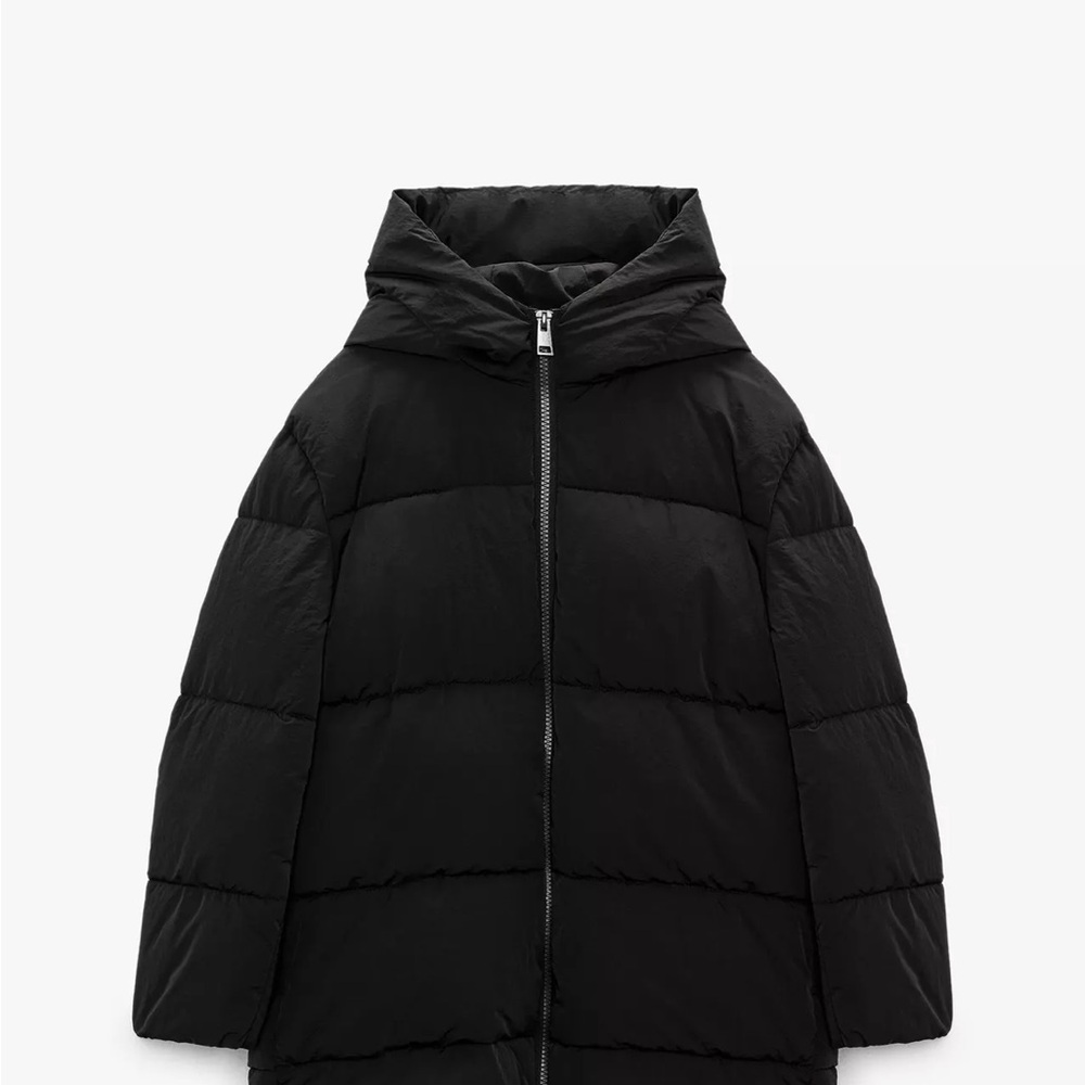 Zara Black Puffer Jacket